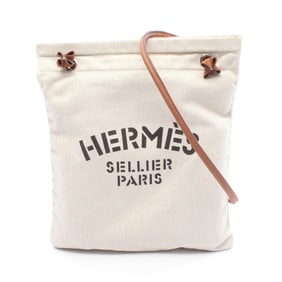 Hermes Hermès Aline MM Shoulder Bag, Canvas Toile Chevron / Vau Barenia Chevron, Women's,