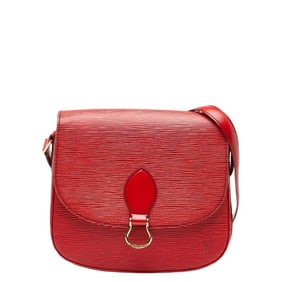Louis Vuitton Epi Saint-Cloud Shoulder Bag M52197 Castilian Red Leather Women's LOUIS VUITTON