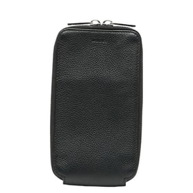 Christian Dior Dior Pouch Black Leather Women's