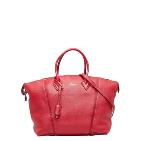 Louis Vuitton Parnassus Lockit PM Shoulder Bag/Handbag 2-Way M94595 Raspberry Pink Red Leather