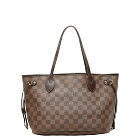 Louis Vuitton Damier Neverfull PM Tote Bag, Handbag N41359, Ebene Brown PVC Leather, Women's, LOUIS