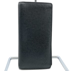 LOUIS VUITTON M32572 Portefeuille Brazza Wallet in Black Taiga for Men and Women