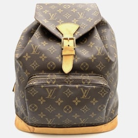LOUIS VUITTON M51135 Montsouris GM Backpack Monogram Daypack for Men and Women