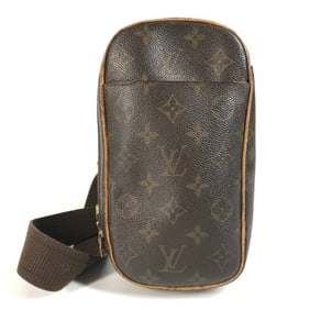 LOUIS VUITTON M51870 Monogram Pochette Ganjou Shoulder/Crossbody Bag in Canvas, Unisex, Brown