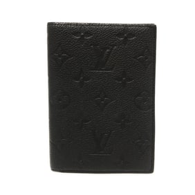 LOUIS VUITTON M63914 Couverture Passport NM Cover/Case in Monogram Empreinte Leather, Women's, Black