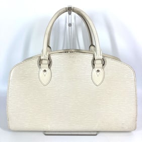 LOUIS VUITTON M5907J Epi Pont Neuf PM Tote Bag in Leather, Women's, Ivory and White