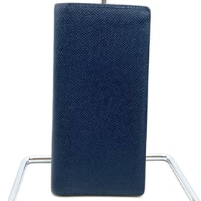 LOUIS VUITTON M61804 Portefeuille Alexandre Taiga Long Wallet in Navy Leather for Men and Women