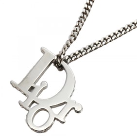 Christian Dior necklace, metal rhinestone silver, for men and women