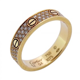 Cartier Mini Love Pavé Ring in 18KYG Yellow Gold with Diamonds, #52 for Women
