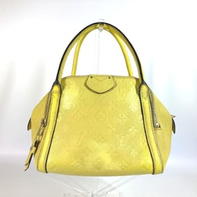 LOUIS VUITTON M41044 Monogram Empreinte Marais BB Tote Bag, Leather, Women's, Citrine Yellow