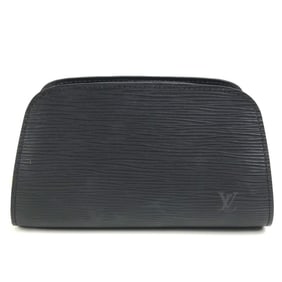 LOUIS VUITTON M48442 Epi Dauphine PM Makeup Pouch, Leather, Women's, Noir Black