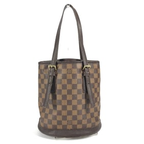 LOUIS VUITTON N42240 Damier Mare Bucket Tote Bag/Shoulder Bag, Canvas, Women's, Ebene Brown