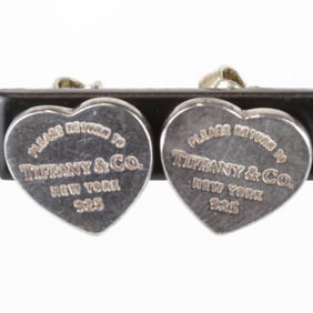 TIFFANY & Co. Tiffany Return to Heart Tag Earrings / AG925 2.1g Women's