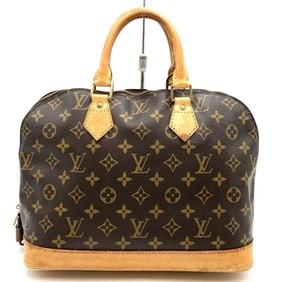 LOUIS VUITTON M51130 Alma PM Handbag Brown Monogram for Men and Women