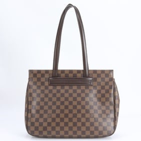 Louis Vuitton Damier Parioli PM N51123 Leather Tote Bag, Shoulder Handbag, Brown, Women's
