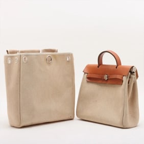 Hermes Hermès Airbag Ad PM Toile H Leather 2-Way Tote Bag/Backpack for Men