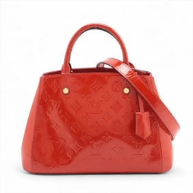 Louis Vuitton Monogram Vernis Montaigne BB Cerise M50170 2-Way Handbag/Shoulder Bag for Women