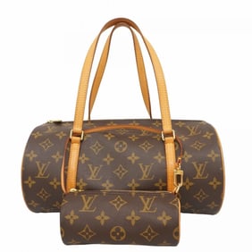Louis Vuitton Monogram Papillon 30 Handbag M51385 Brown Women's