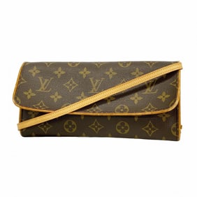 Louis Vuitton Monogram Pochette Twin GM Shoulder Bag M51852 Brown Women's