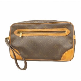 Louis Vuitton Monogram Marly Dragonne GM Clutch Bag M51825 Brown for Men and Women