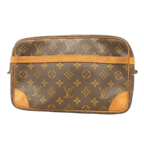 Louis Vuitton Monogram Compiègne 28 Clutch Bag M51845 Brown Men's/Women's P1463800
