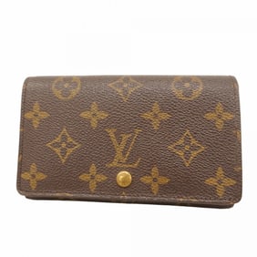 Louis Vuitton Monogram Porte Monnaie-Vieux-Tresor Wallet M61730 Brown Women's