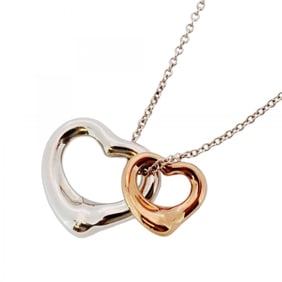 Tiffany Heart Necklace in 18KPG Pink Gold and 925 Silver for Women