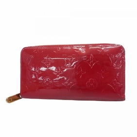 Louis Vuitton Vernis Zippy Wallet M91732 Rouge Grenadine Women's Long