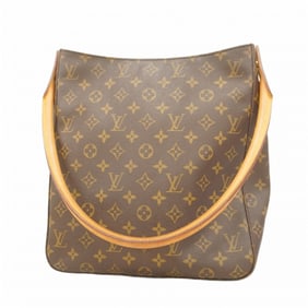 Louis Vuitton Monogram Looping GM Shoulder Bag M51145 Brown Women's