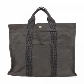 Hermes Hermès Air Line MM Tote Bag, Canvas, Gray, Men's/Women's, P1480390