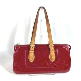 LOUIS VUITTON M93507 Monogram Vernis Rosewood Avenue Shoulder Bag in Canvas, Women's, Pomme d'Amour,