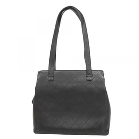 Chanel Matelasse Shoulder Bag in Caviar Skin, Black, Women's