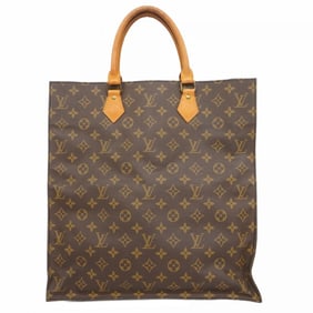 Louis Vuitton Monogram Sac Plat Tote Bag M51140 Brown Women's