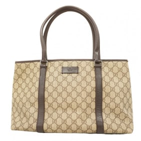 Gucci GG Supreme Tote Bag 114595 Brown Women's