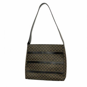 Celine Shoulder Bag Macadam Black Women's