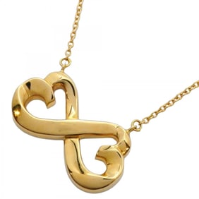 Tiffany Double Loving Heart Necklace in 18KYG Yellow Gold for Women P1357698