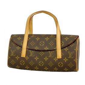 Louis Vuitton Monogram Sonatine Handbag M51902 Brown Women's