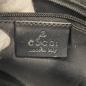 Gucci Shoulder Bag 001 3766 Leather Black Women's P1464714