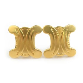 Celine earrings, metal, gold, women's, w1233j