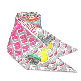 Hermes Twilly Silk Scarf, Multicolor, Women's, H31551G