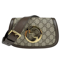 Gucci Blondie Waist Bag/Body Bag in GG Supreme Canvas, Brown and Gold, Men's, 703807 z6932