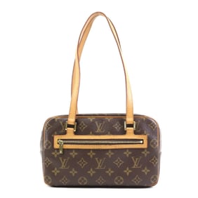 Louis Vuitton Monogram Cite MM Shoulder Bag in Canvas, Brown and Gold, Women's, M51182 e60895g