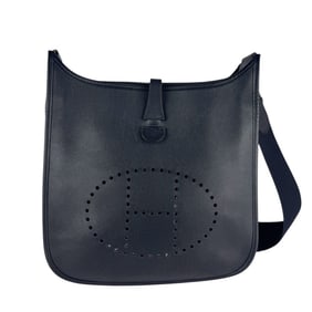 Hermes Hermès Epsom Shoulder Bag, Black, Women's, z7005