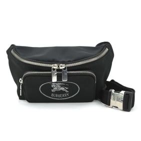 Burberry Waist Bag, Nylon Canvas, Black, Men's/Women's, H31534G