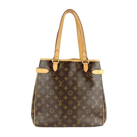 Louis Vuitton Monogram Batignolles Vertical Shoulder Bag in Canvas, Brown and Gold, Women's, M51153