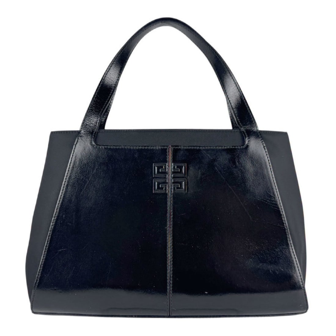Givenchy handbag in nylon and leather, black, women's z7007: --- Catalog ---Category: SizeSize (HxWxD): 20cm x 30cm x 12cm / 7.87'' x 11.81'' x 4.72''Category: DesignType: HandbagColor: BlackGender: WomenMaterial: Nylon , Leather Category: GeneralBrand: Givench