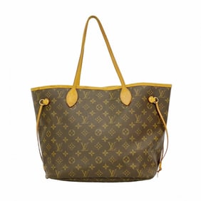 Louis Vuitton Monogram Neverfull MM Tote Bag M40156 Brown Women's
