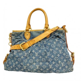 Louis Vuitton Monogram Denim Neocavi MM Handbag M95349 Blue 2-Way Bag for Women