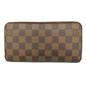Louis Vuitton Damier Zippy Wallet N60015 Ebene Long for Men and Women