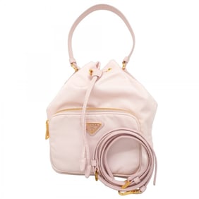 Prada pink nylon handbag, 2-way bag for women